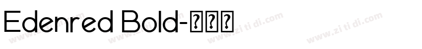 Edenred Bold字体转换